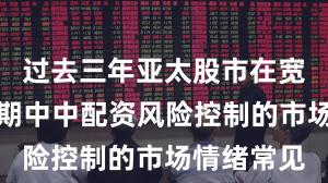 过去三年亚太股市在宽幅震荡周期中中配资风险控制的市场情绪常见